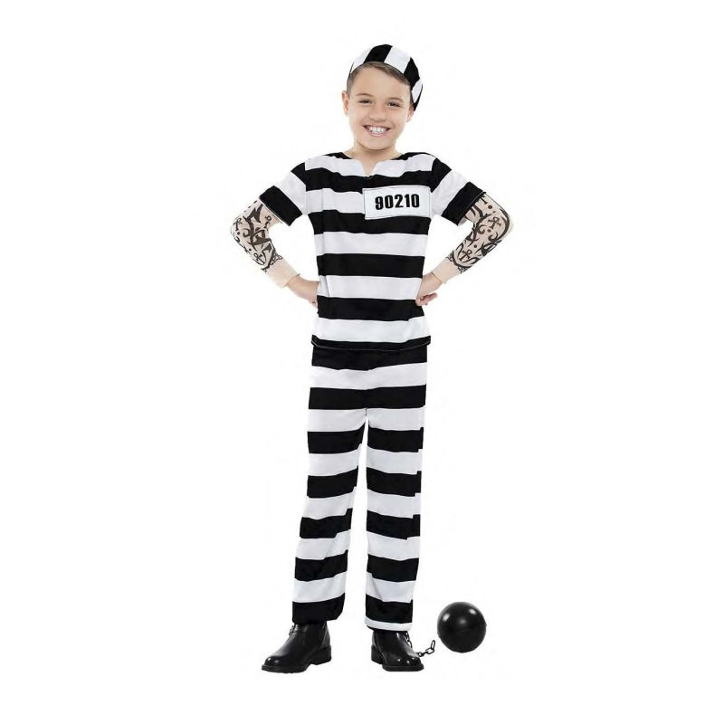 Disfraz de Preso Tatuado para niño