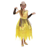 Disfraz de Princesa Amarilla Zombie para niña