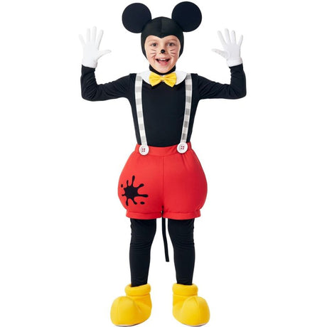Disfraz de Ratón Mickey con parche para niño