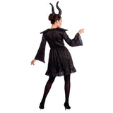 Disfraz de Reina Oscura Maléfica para mujer Espalda