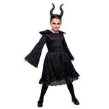 Disfraz de Reina Oscura Maléfica para niña Perfil