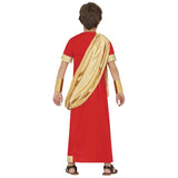 Disfraz de Romano Rojo para niño Espalda