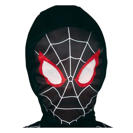 Disfraz de Súper Spider Negro para niño Detalle
