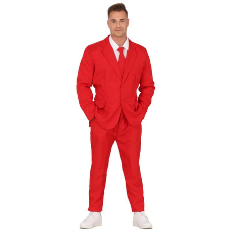 Disfraz de Traje Divertido Rojo para hombre