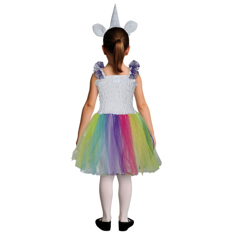 Disfraz de Unicornio con Tutú Multicolor para niña Espalda