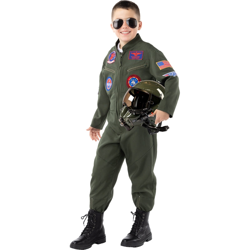 Disfraz de Aviador de Top Gun para niño Bis