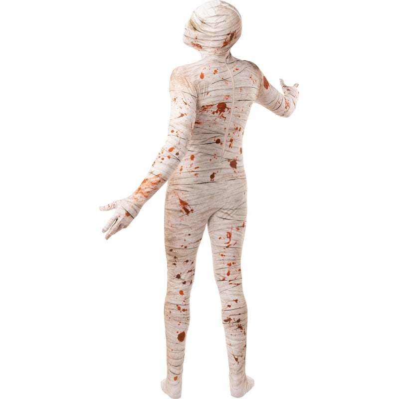 Disfraz de Momia Ensangrentada segunda piel para adulto Espalda