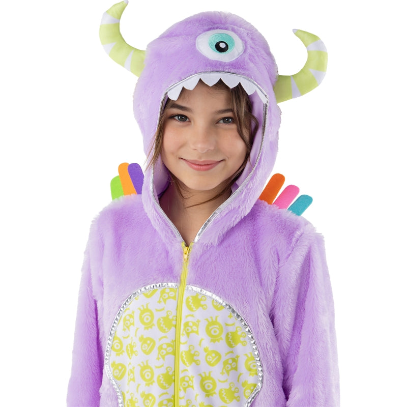 Disfraz de Monstruo Colorido para niña Detalle Bis