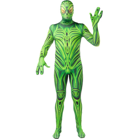 Disfraz de Monstruo Extraterrestre segunda piel para hombre