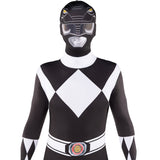 Disfraz de Power Ranger Negro Segunda piel adulto unisex Detalle