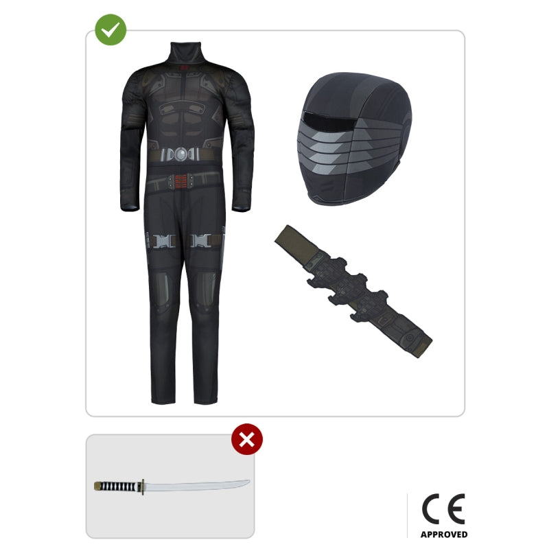 Disfraz de Snake Eyes para niño - Gi Joe Contenido