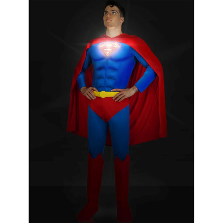 Disfraz de Superman Lights On  para hombre Luz Bis