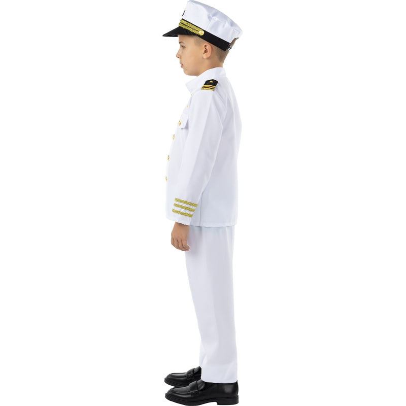 Disfraz de Capitán de la Marina para niño Perfil