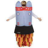 Disfraz de Cohete Hinchable infantil Espalda