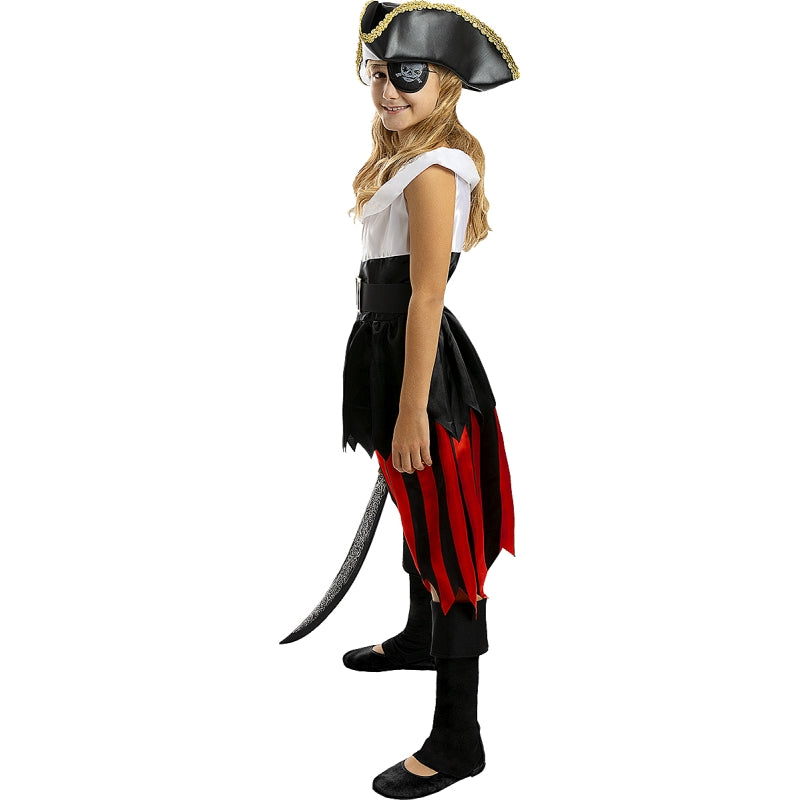 Disfraz de Pirata - Colección Bucanero para niña Perfil