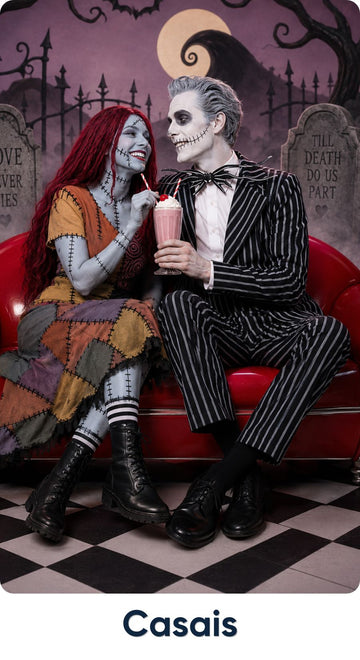 Fantasias e fatos de casal para carnaval e Halloween