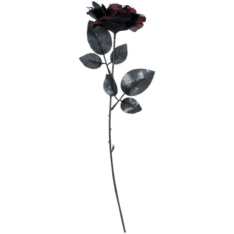 Flor Roja y Negra Entera