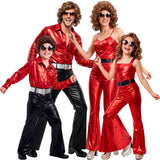 Disfraces Disco Rojo para grupos y familias
