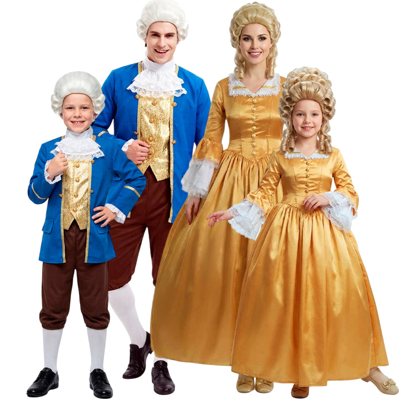 Disfraces Wolfgang Amadeus y Nannerl Mozart para grupos y familias