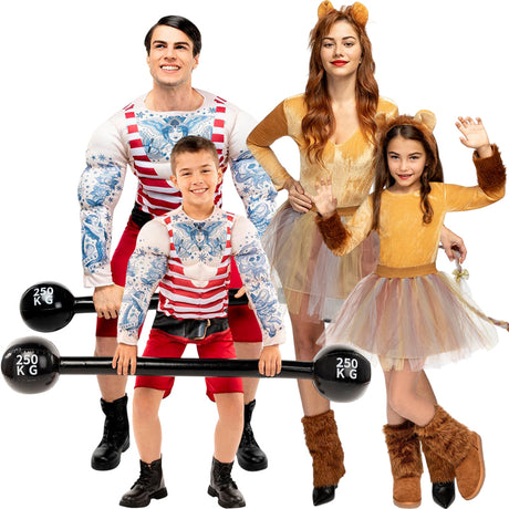 Disfraces Forzudos y Leonas para grupos y familias