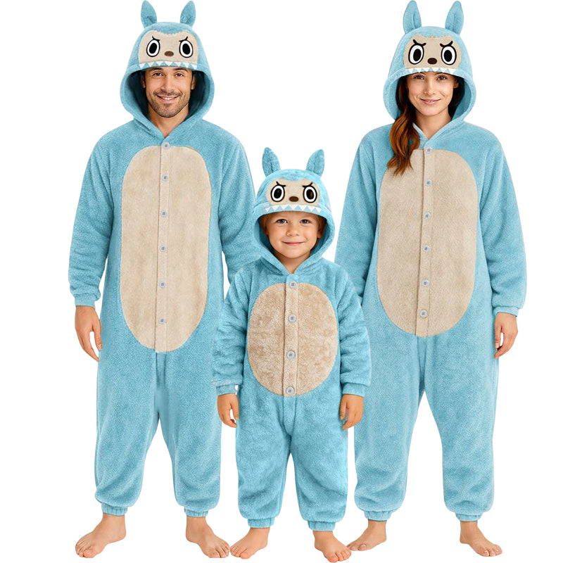 Disfraces Labubu Azul para grupos y familias