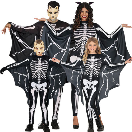 Disfraces Murciélagos Esqueleto para grupos y familias