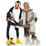 Grupo de Pinguins e Esquimós