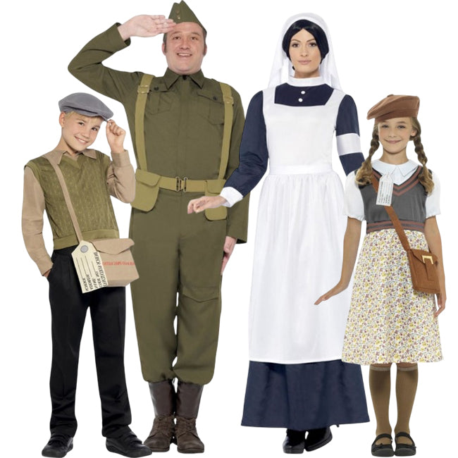 Disfraces Segunda Guerra Mundial para grupos y familias