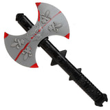 Hacha doble con sangre