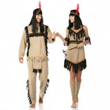 Fatos de casal índios americanos