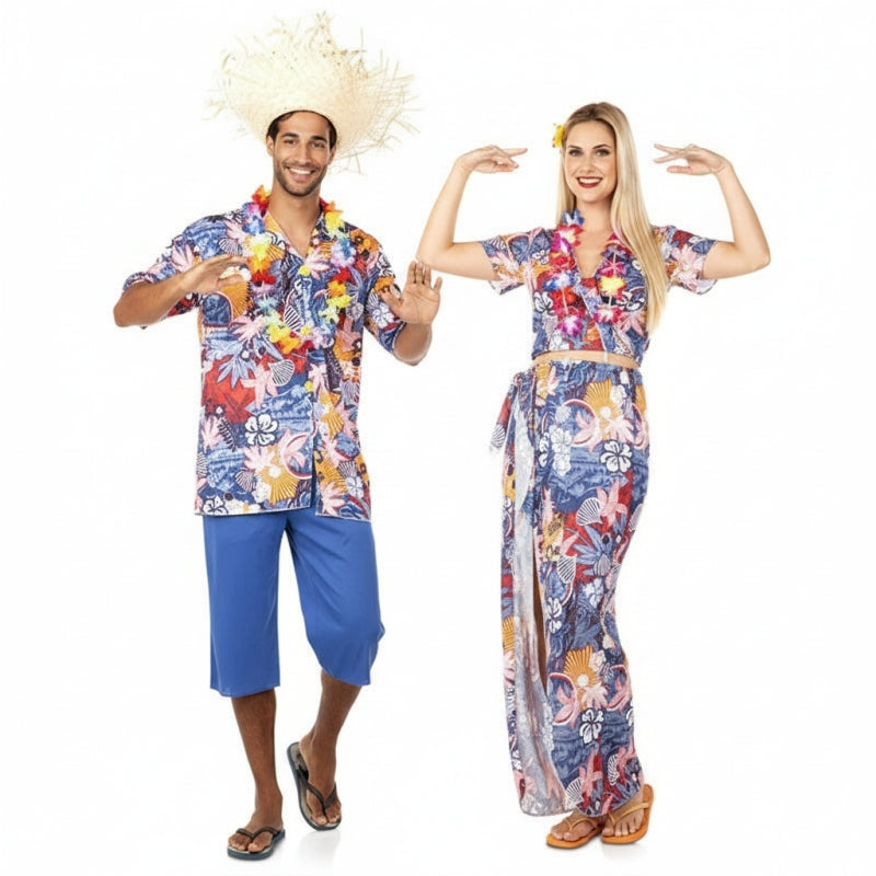 Fatos de casal Havaianos
