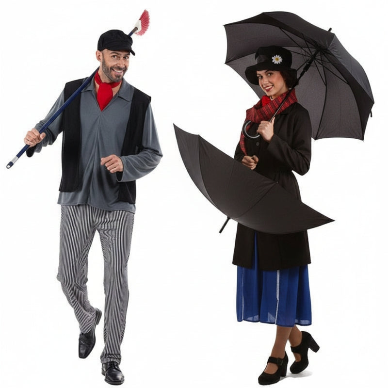 Fatos de casal Mary Poppins e Limpa-chaminés
