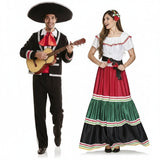 Fatos de casal Mexicanos tradicionais