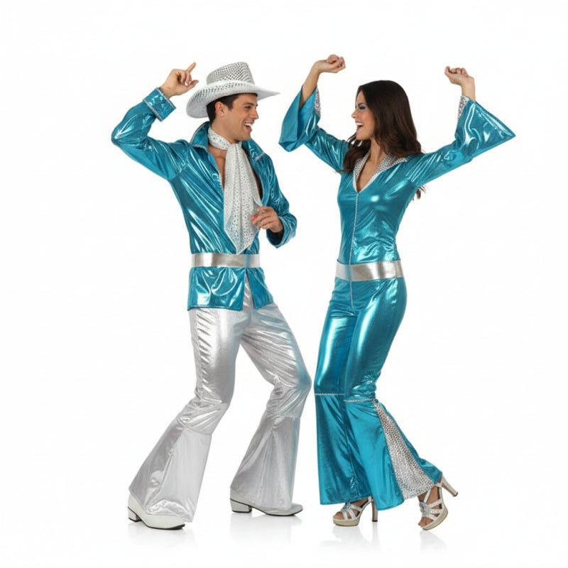 Fatos de casal disco azul
