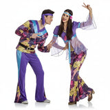 Fatos de casal Hippies púrpuras