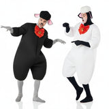 Fatos de casal Ovelhas Preto e Branco