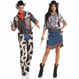 Fatos de casal Cowboys do oeste selvagem
