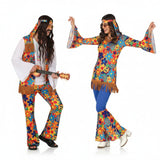 Fatos de casal Hippies Floridos