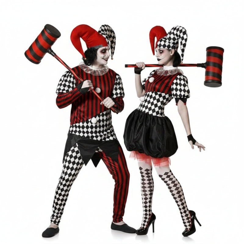 Fatos de casal Arlequins negros