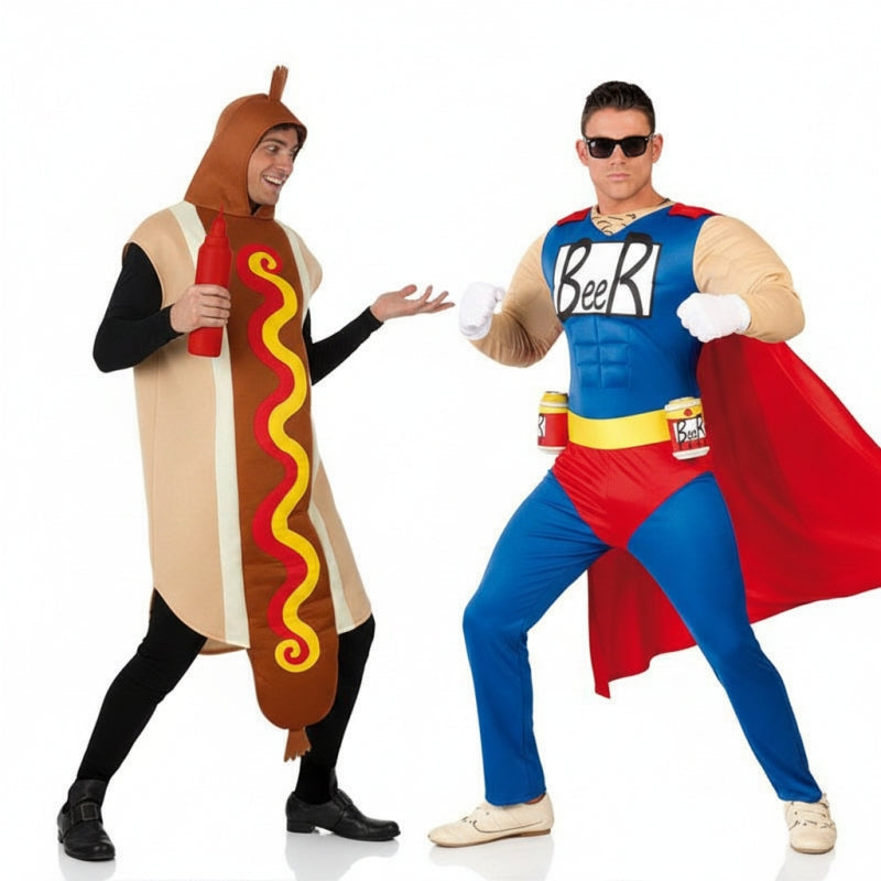 Fatos de casal Hot Dog e Beerman