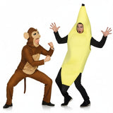 Fatos de casal Macaco e banana