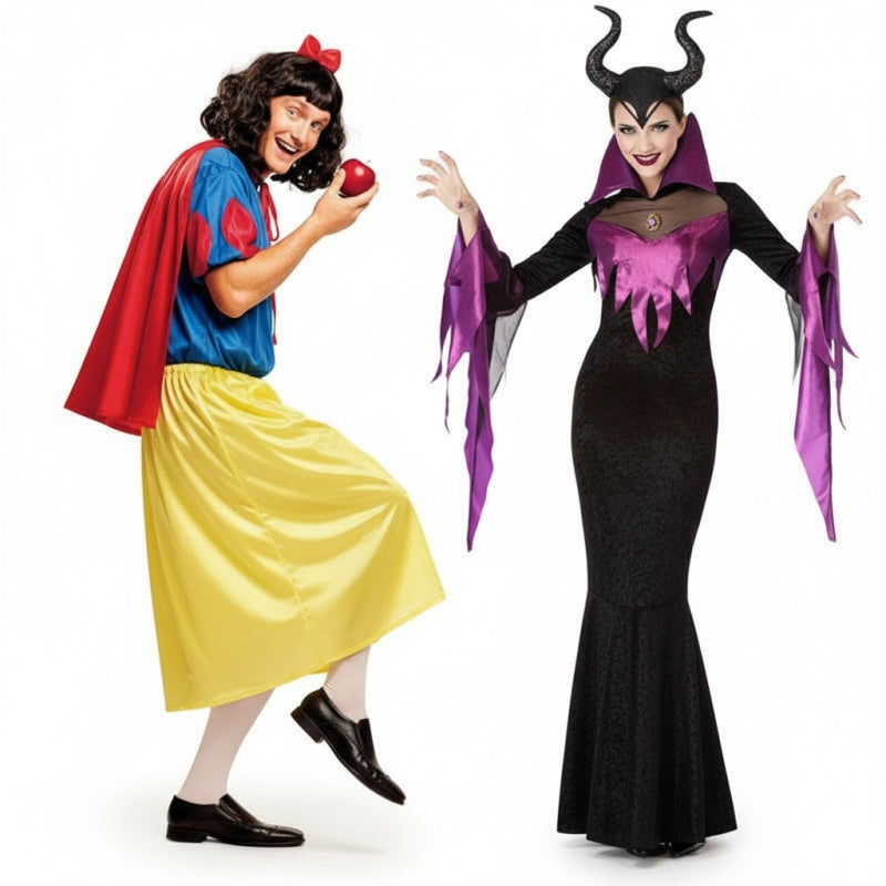 Fatos de casal Branca de Neve e Maléfica