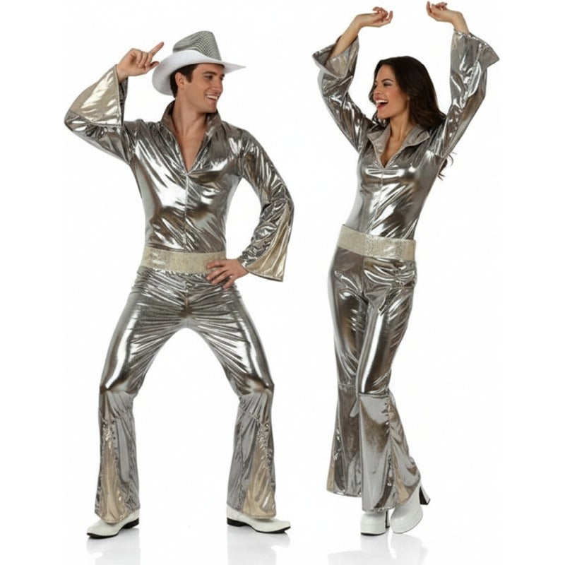 Fatos de casal Disco prata
