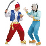Fatos de casal Aladdin e Génio da lâmpada