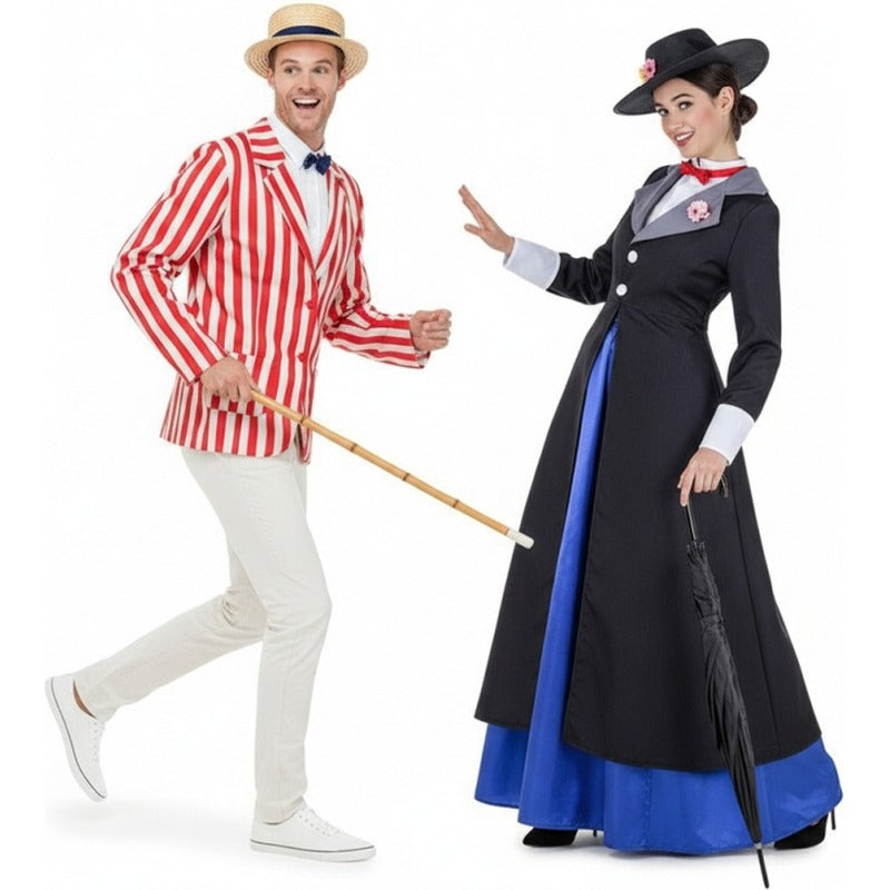 Fatos de casal Bert e Mary Poppins