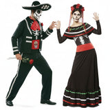 Fatos de casal Esqueletos Mexicanos Catrina