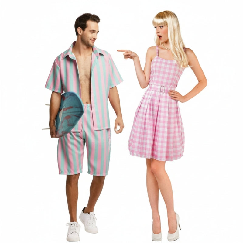 Fatos de casal Barbie e Ken