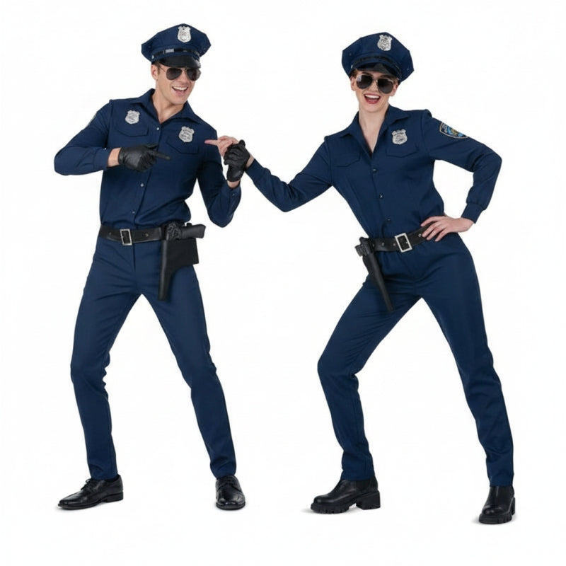 Fatos de casal Polícias Azuis