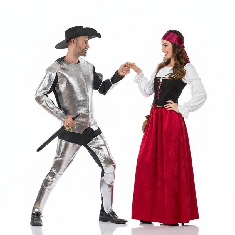 Fatos de casal Dom Quixote e Dulcinea