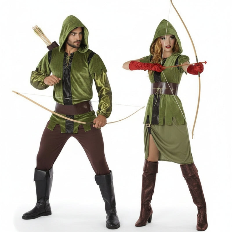 Fatos de casal Arqueiros Robin Hood